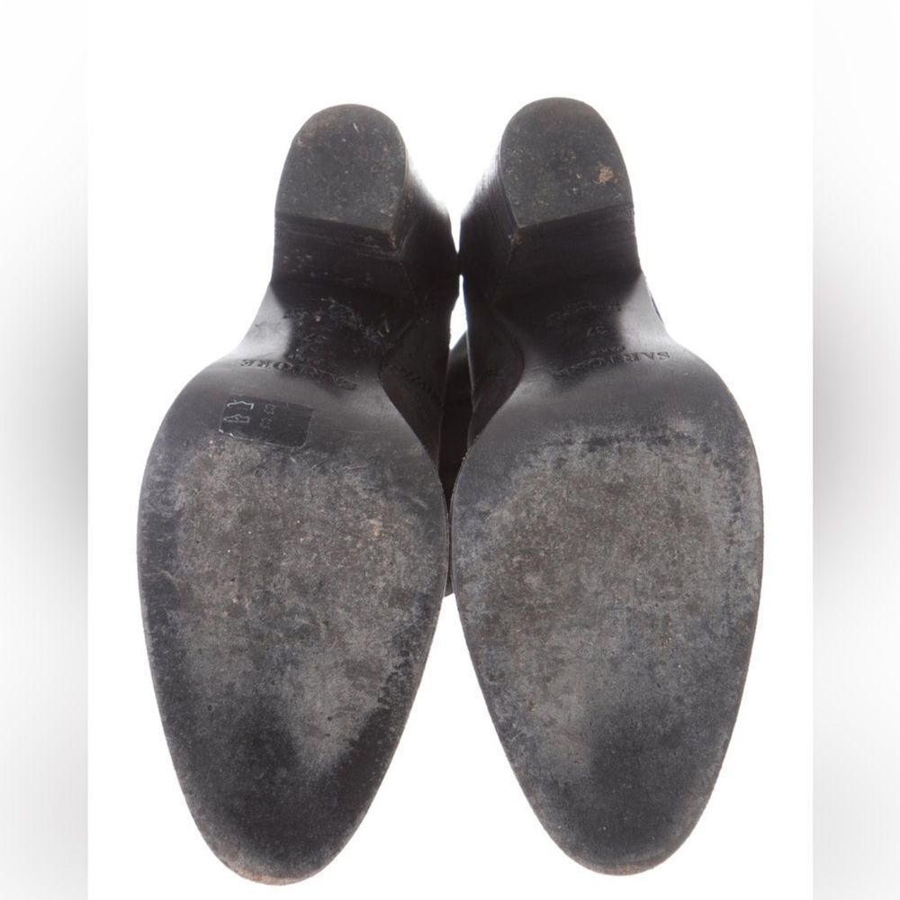 Sartore Women's Black Suede western style Ankle Boots size 7 - Picture 4 of 14